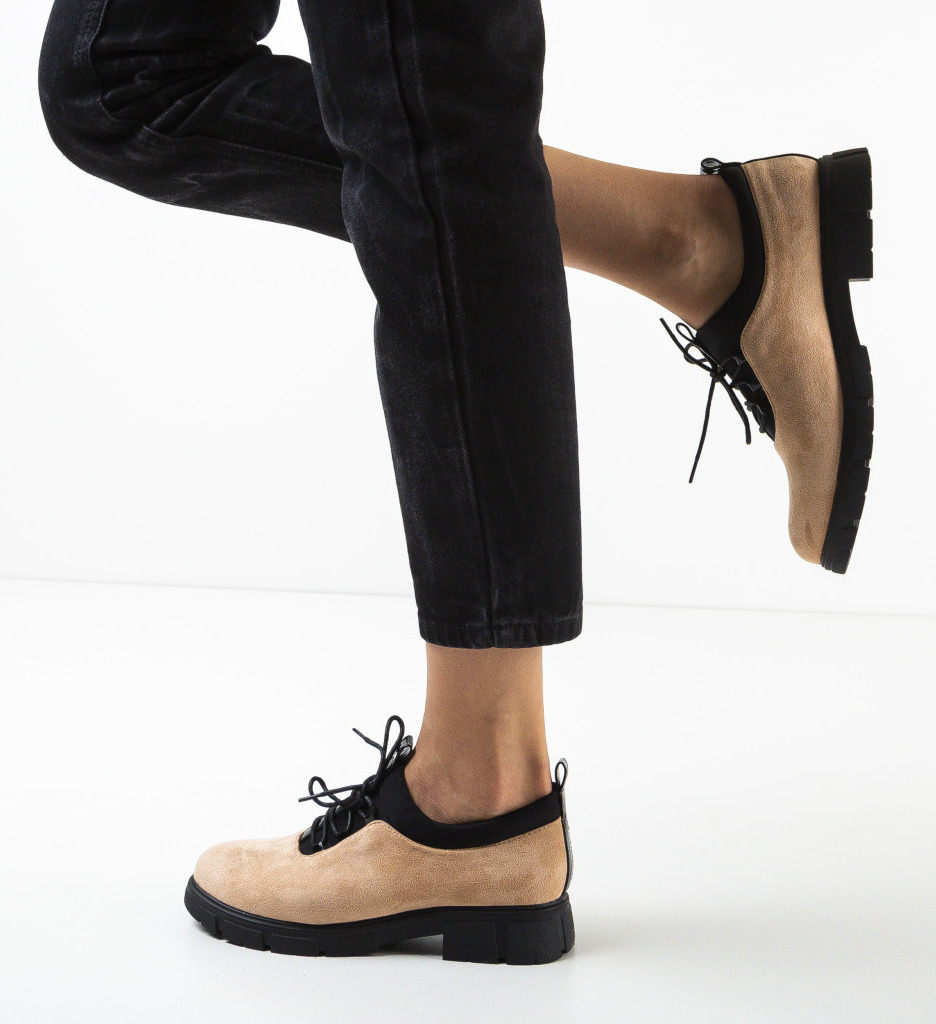 Pantofi casual irvine bej