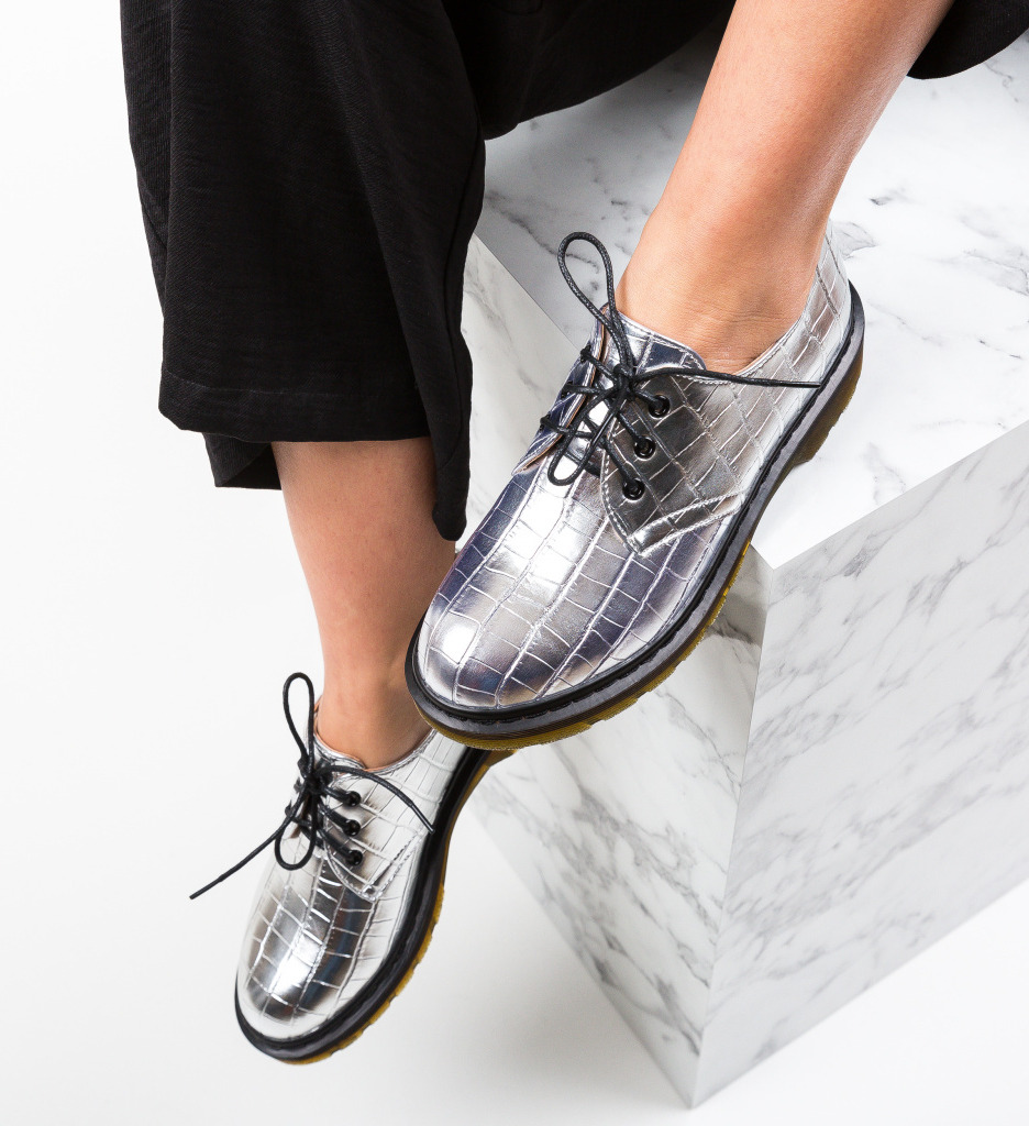 Pantofi Casual Laury Argintii