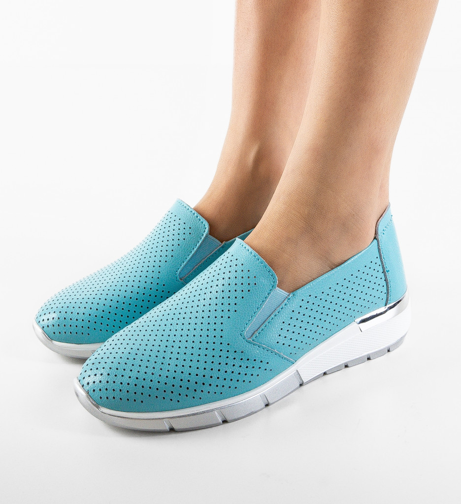 Poze Pantofi Casual Pufine Turcoaz DePurtat