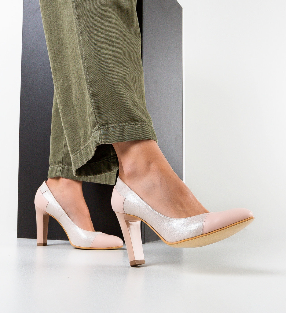 Pantofi dama leonardo roz