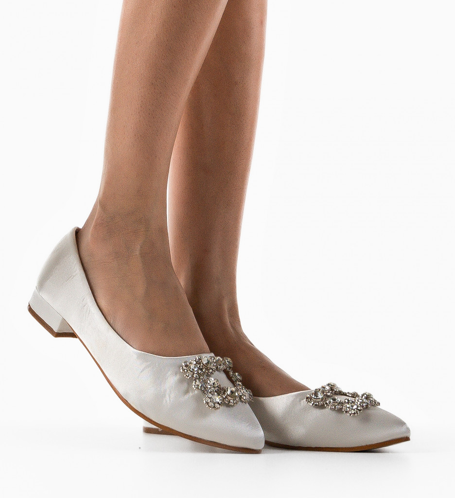 Pantofi dama moor albi
