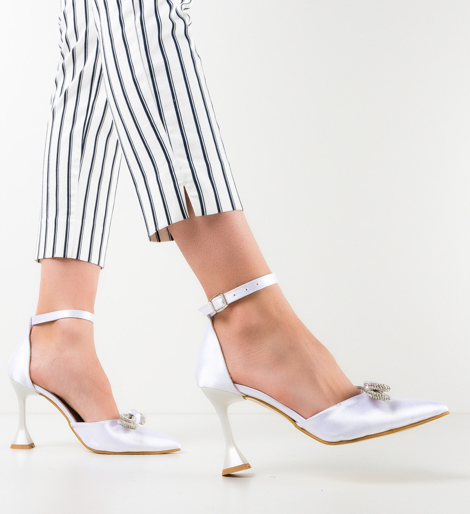 Pantofi dama yurop albi