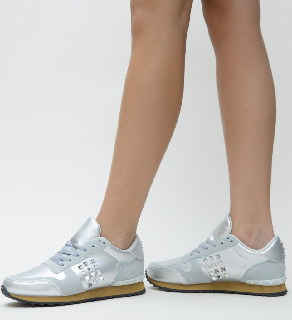 Pantofi Sport Beny Argintii