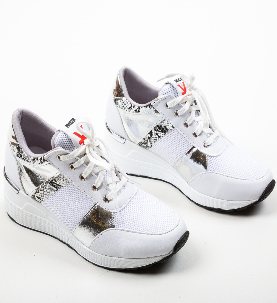 Poze Pantofi Sport Hibara Albi 2 depurtat.ro 