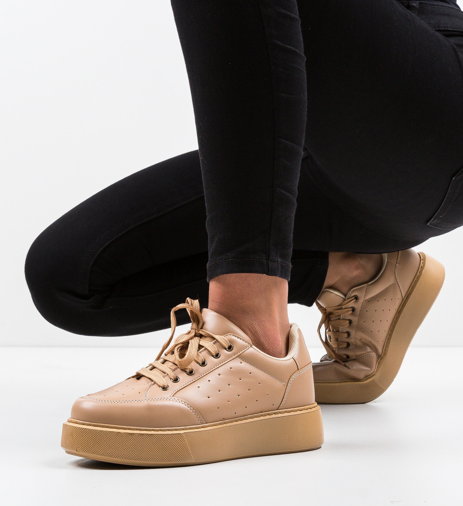 Pantofi sport nustu bej