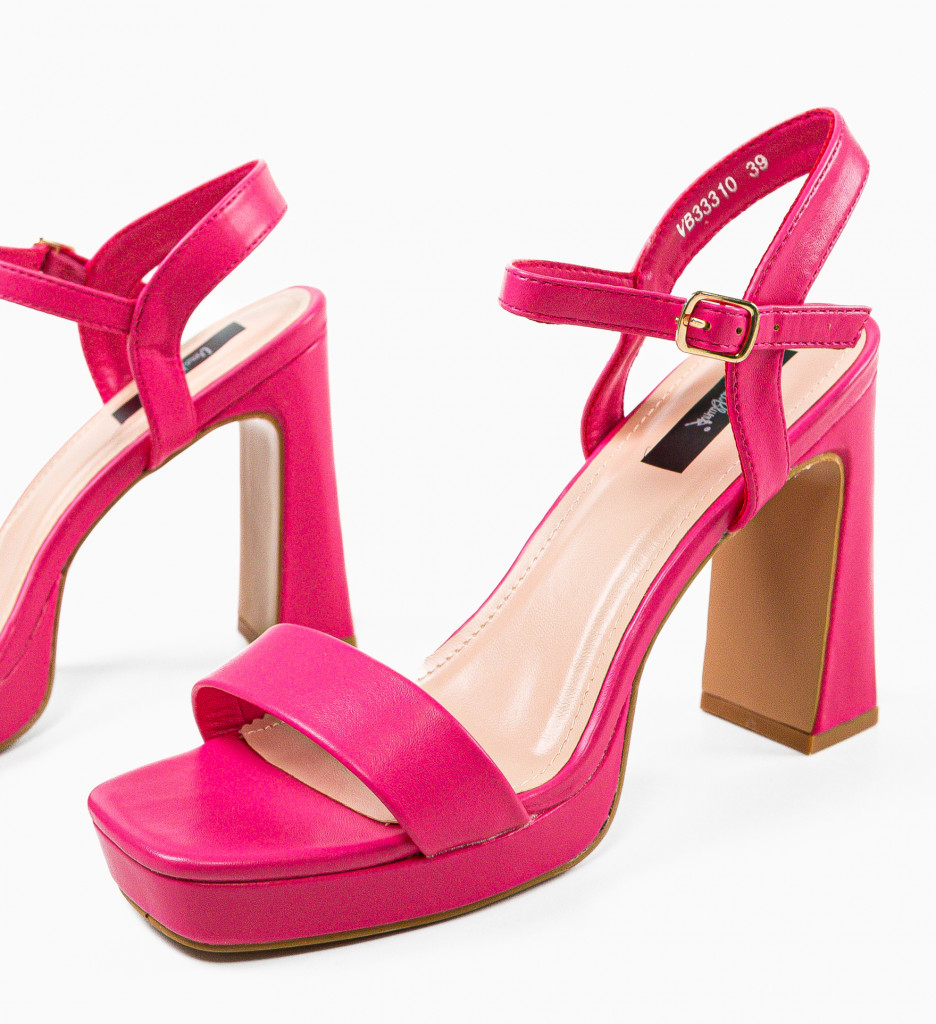 Poze Sandale cu toc Blythe Fuchsia depurtat.ro 