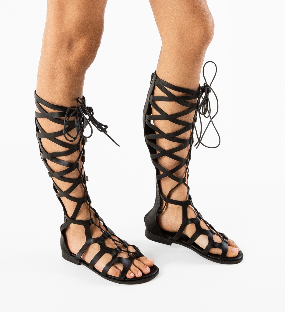 Sandale dama Gladiatorus Negre