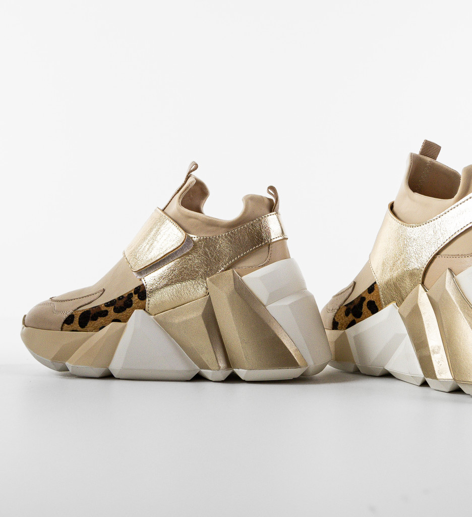 Poze Sneakers dama Bonbo Bej 2 DePurtat