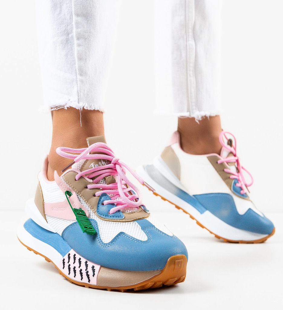 Sneakers dama byron albastri
