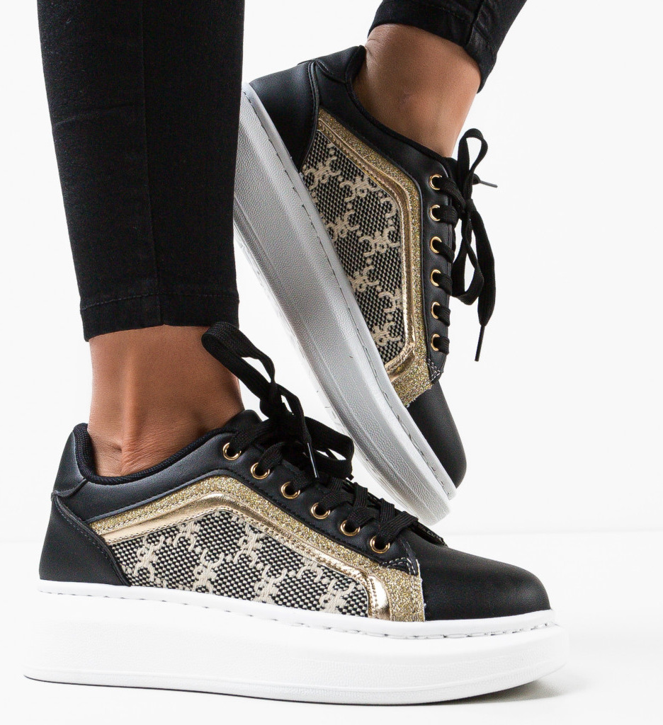 Sneakers dama puyt negri
