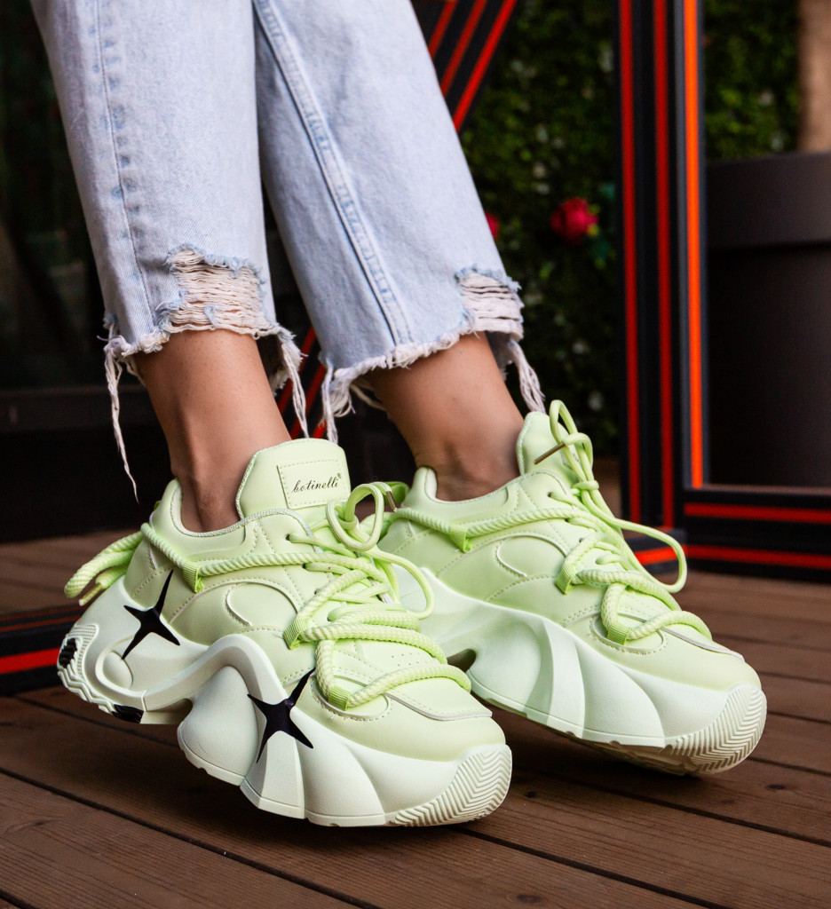 Poze Sneakers dama Staruye Verzi DePurtat