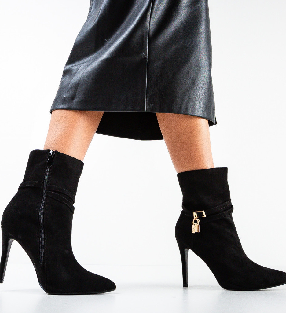 Botine dama kolan negre