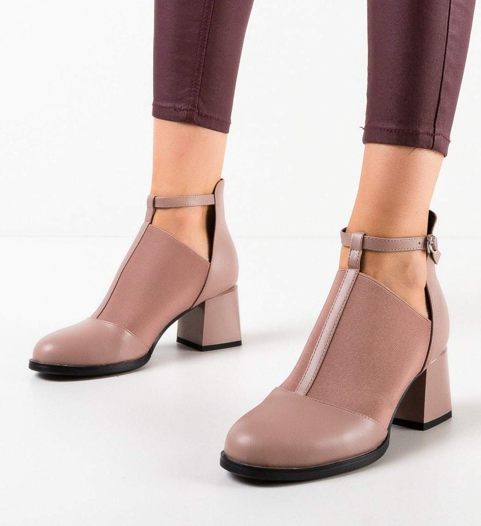 Botine dama oblem roz