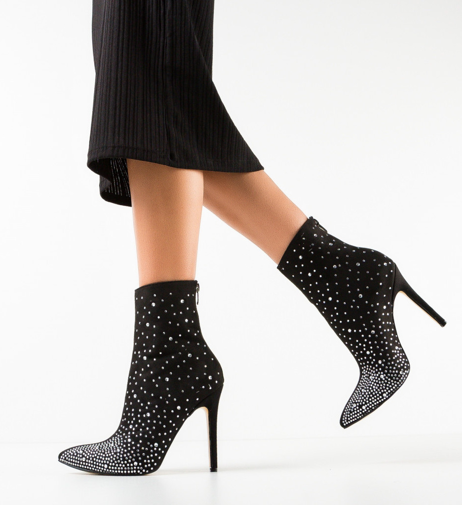 Botine dama pluvi negre