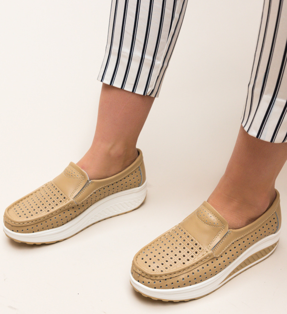 Poze Pantofi Casual Bicaz Bej depurtat.ro 