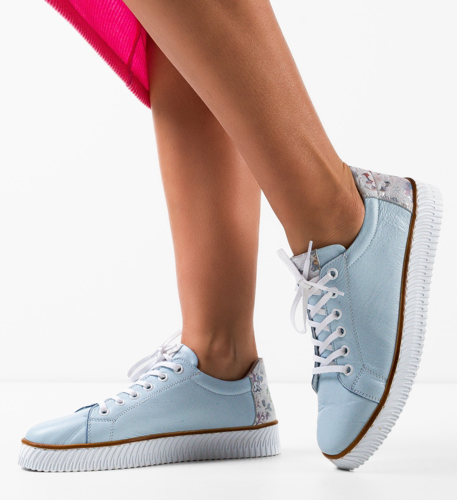 Pantofi casual butterfly albastri