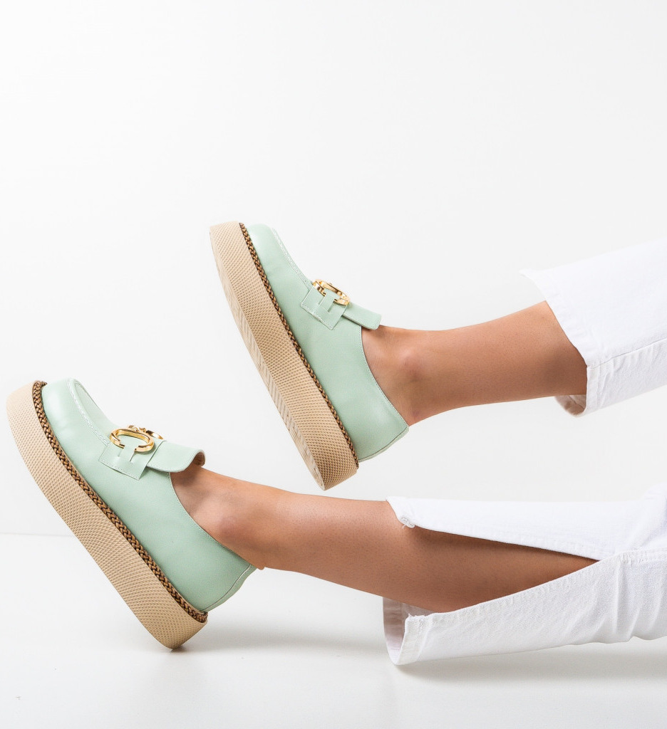 Pantofi casual dama alecsandri turcoaz