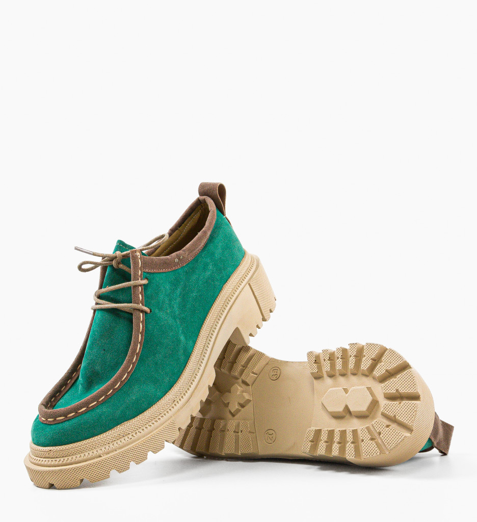Pantofi casual dama charlie verzi 2
