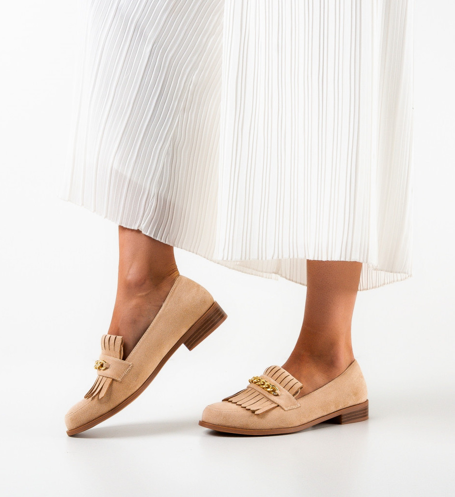 Pantofi casual dama cizo bej