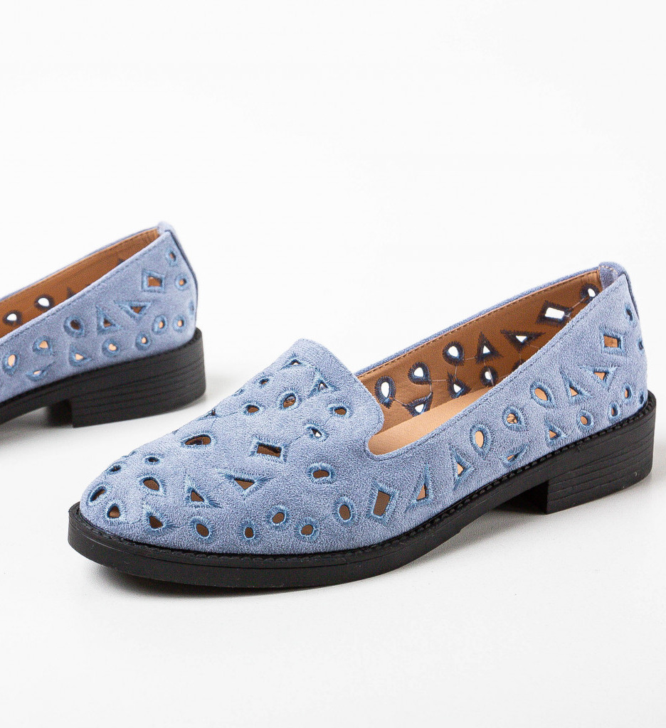 Poze Pantofi casual dama Lympas Albastri DePurtat
