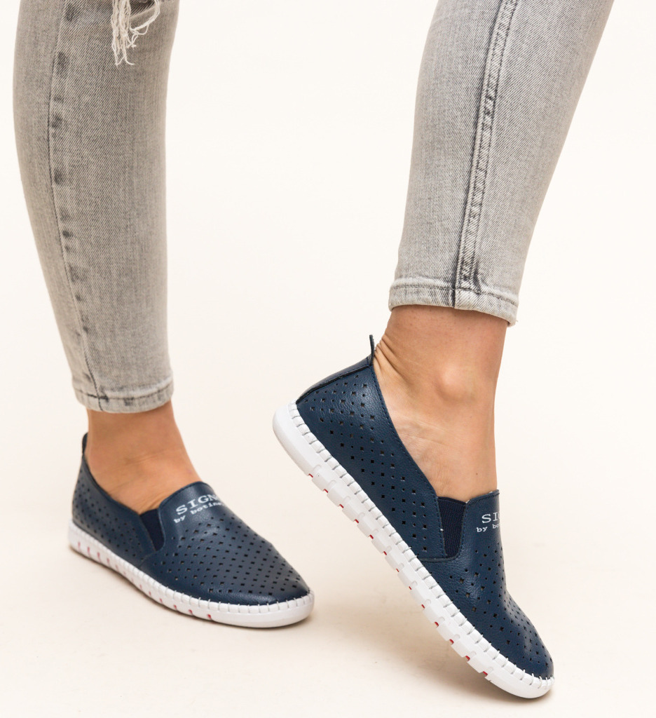 Pantofi casual mauritio bleumarin