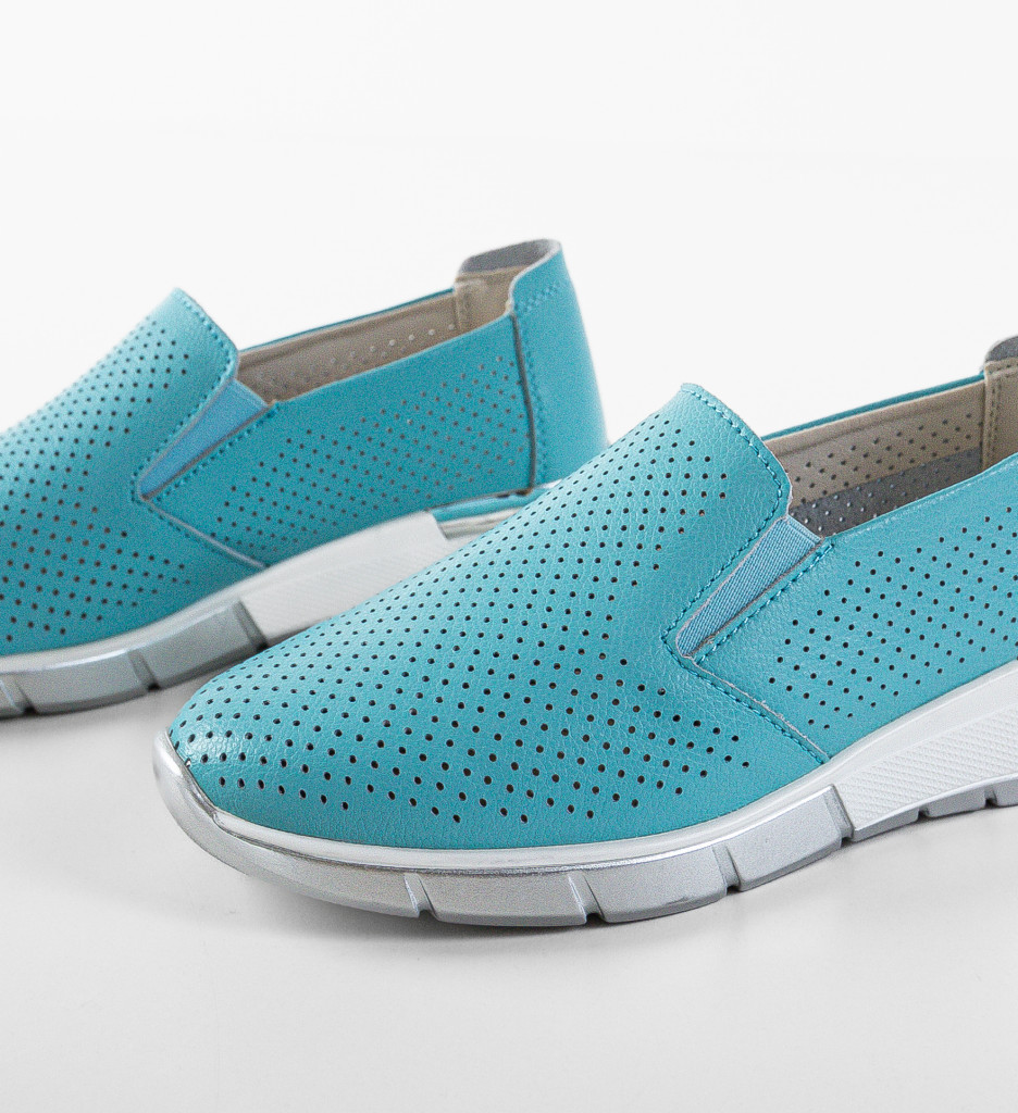 Poze Pantofi Casual Pufine Turcoaz DePurtat