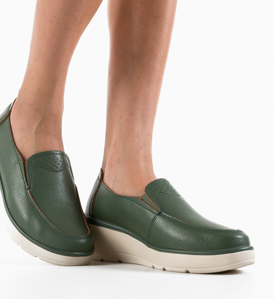 Poze Pantofi Casual Sanam Verzi DePurtat