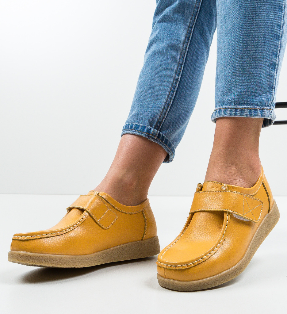 Pantofi Casual Seninena Galbeni