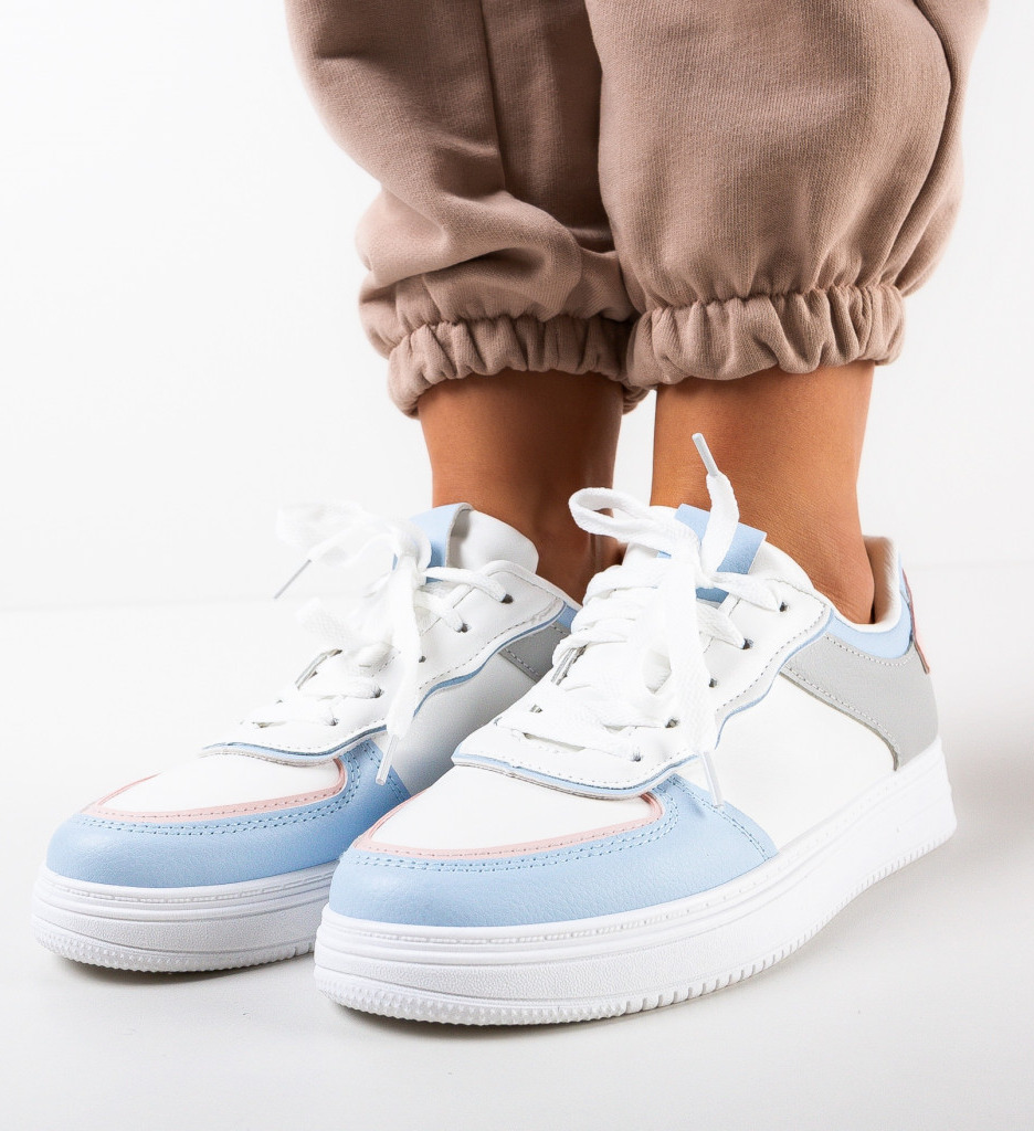 Sneakers dama elys albi 3
