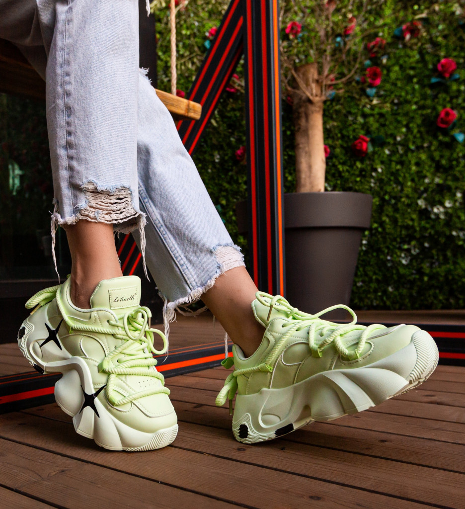 Poze Sneakers dama Staruye Verzi DePurtat