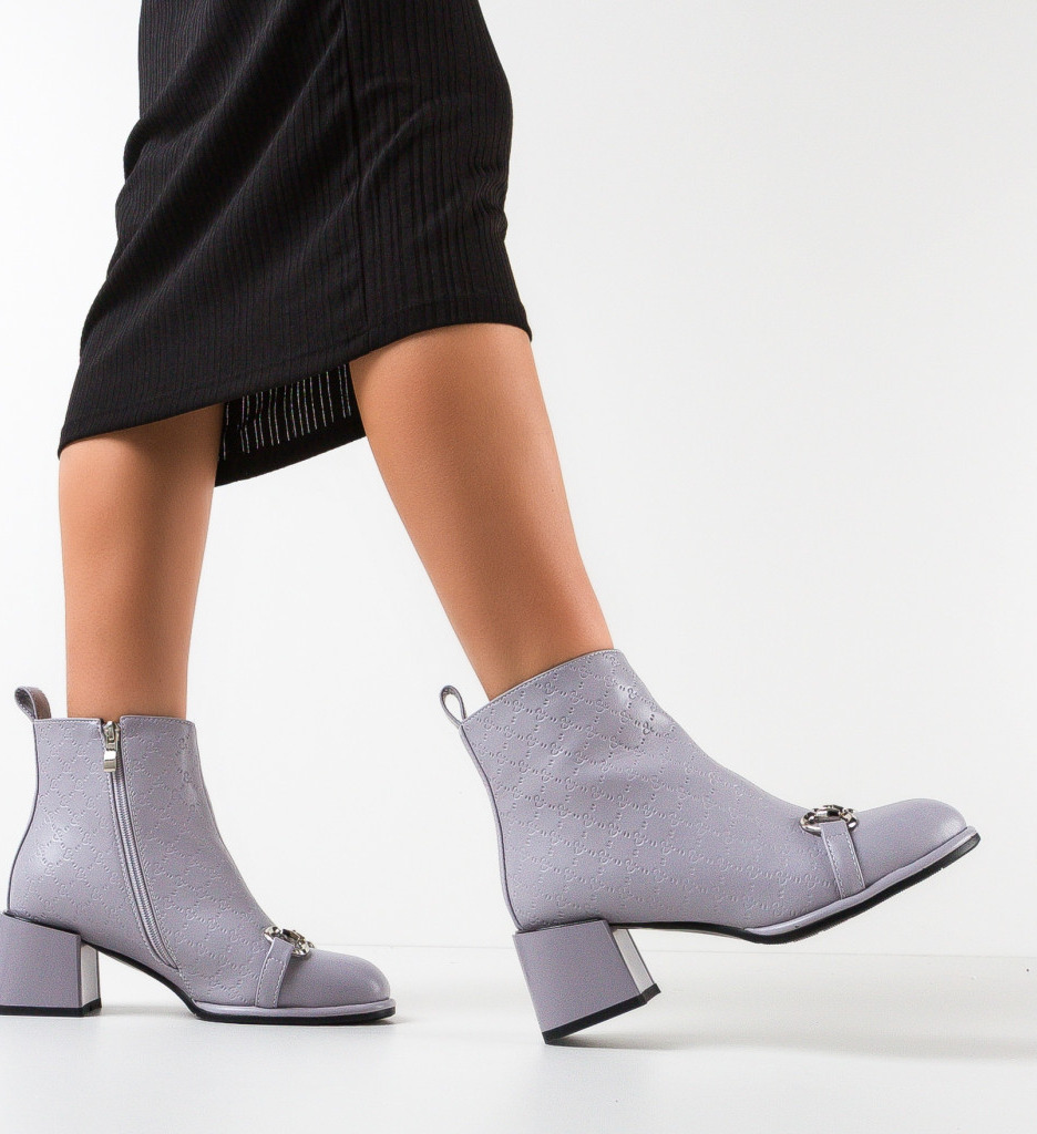 Botine dama santiago gri