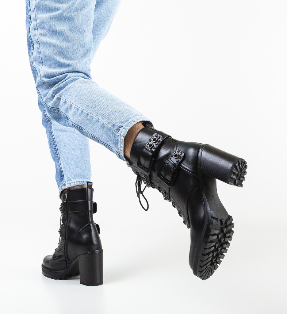 Botine Robins Negre