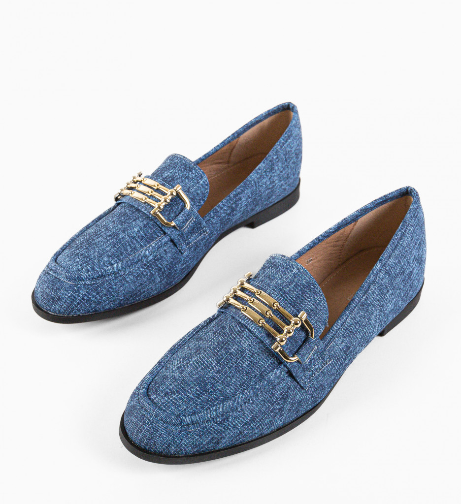 Poze Pantofi Casual dama Chivi Albastri DePurtat