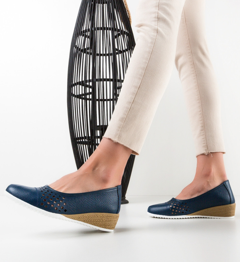Pantofi casual dama esmay bleumarin