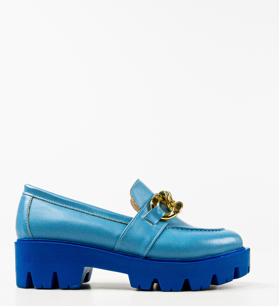 Pantofi Casual dama Gely Albastri - 3 | YEO