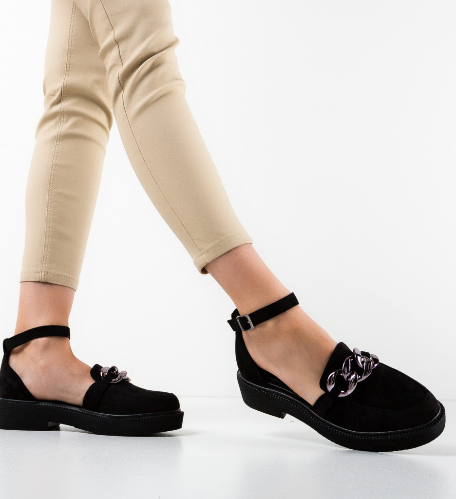 Pantofi casual dama hidrater negri
