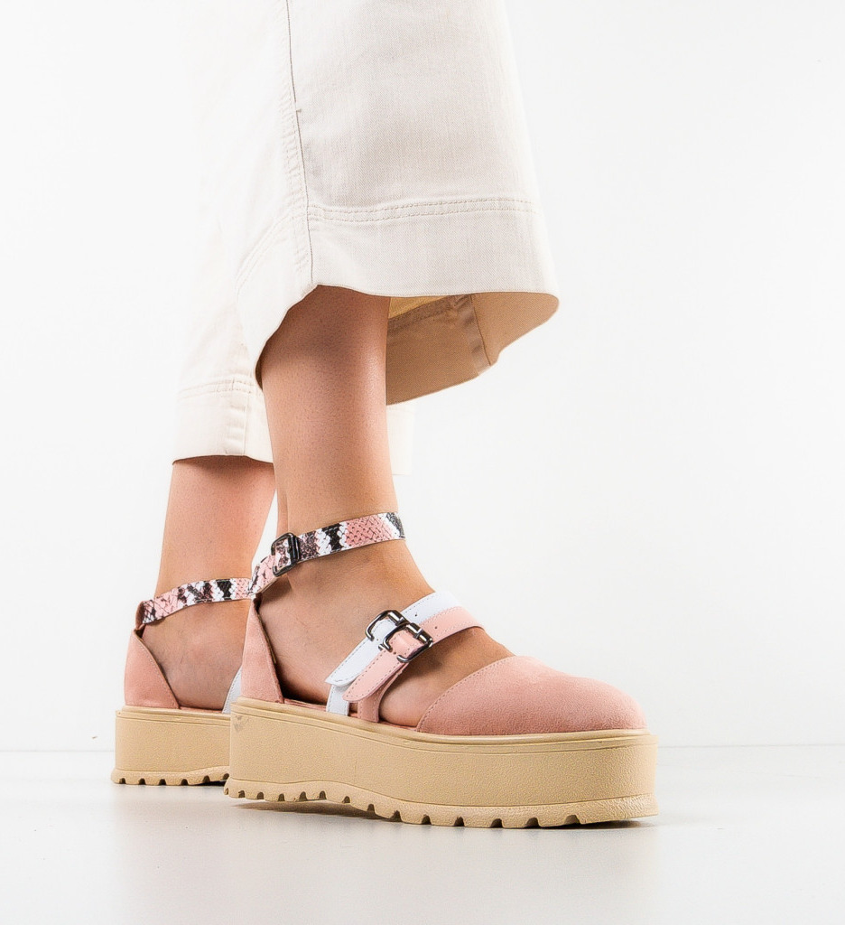 Pantofi casual dama lena roz