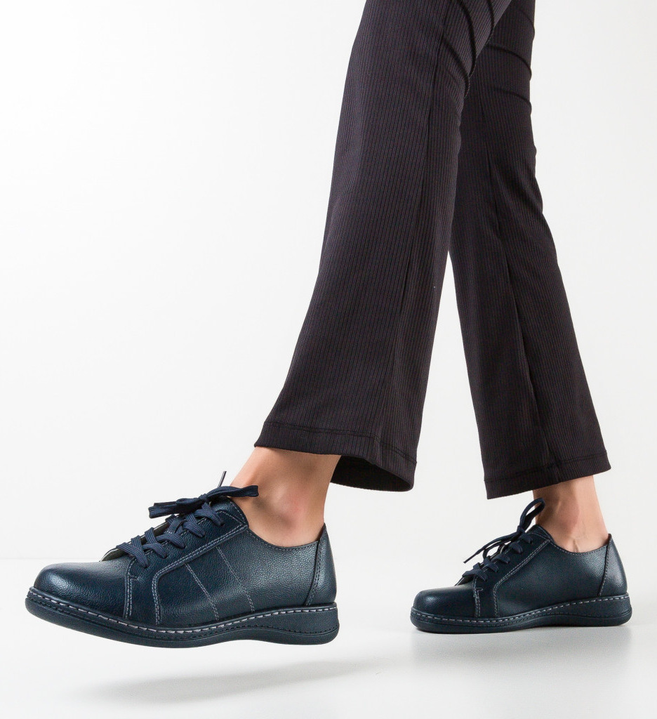 Pantofi casual dama omin bleumarin