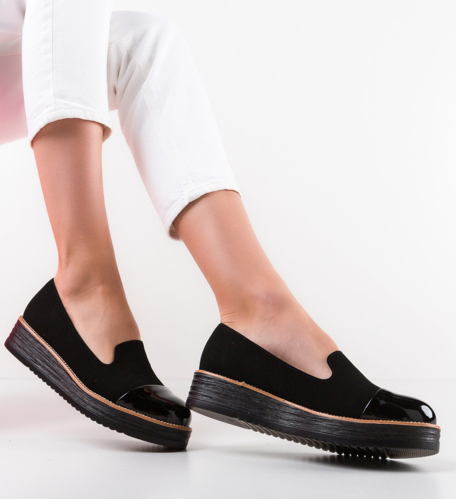 Pantofi casual dama sideritis negri