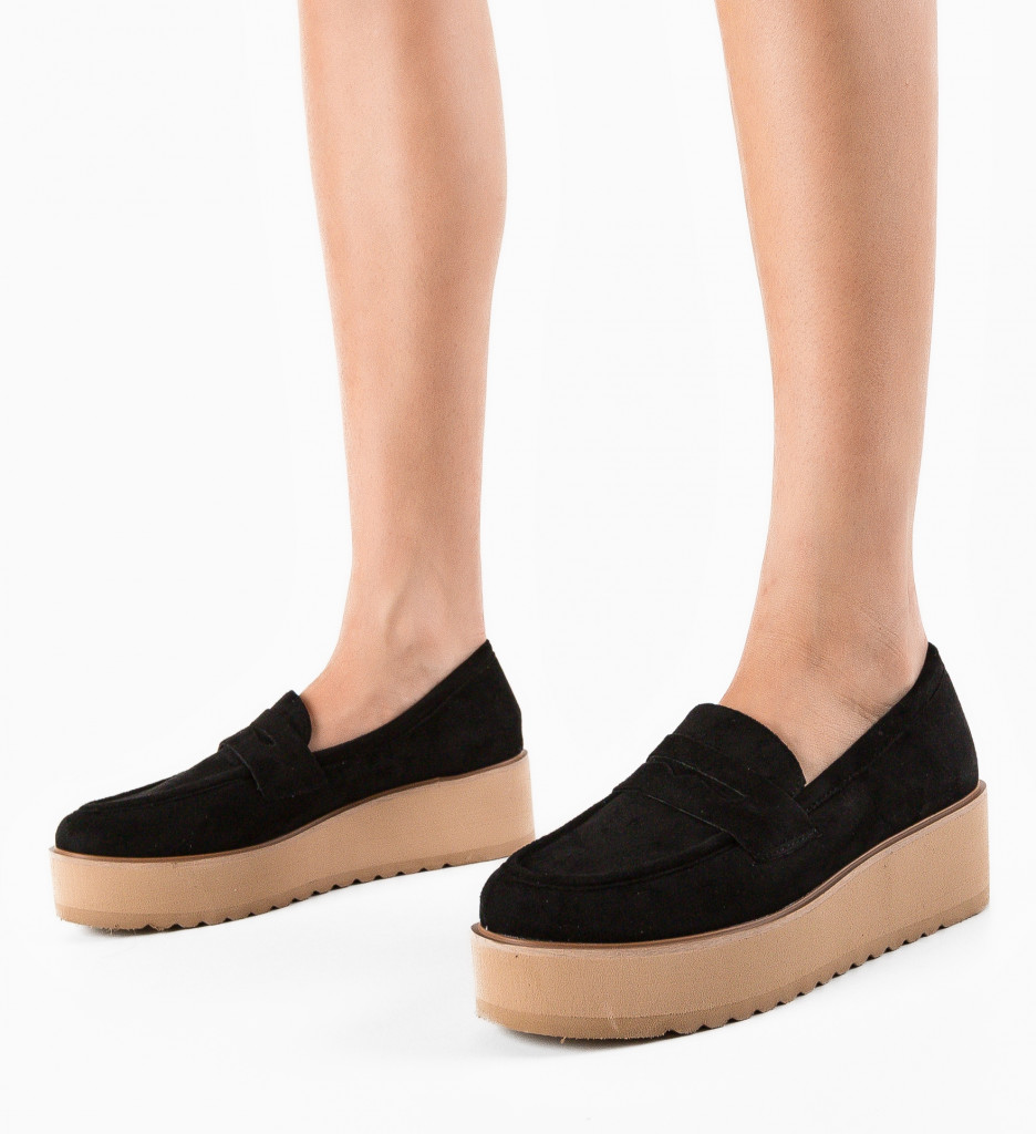 Poze Pantofi casual dama Weser Negri DePurtat