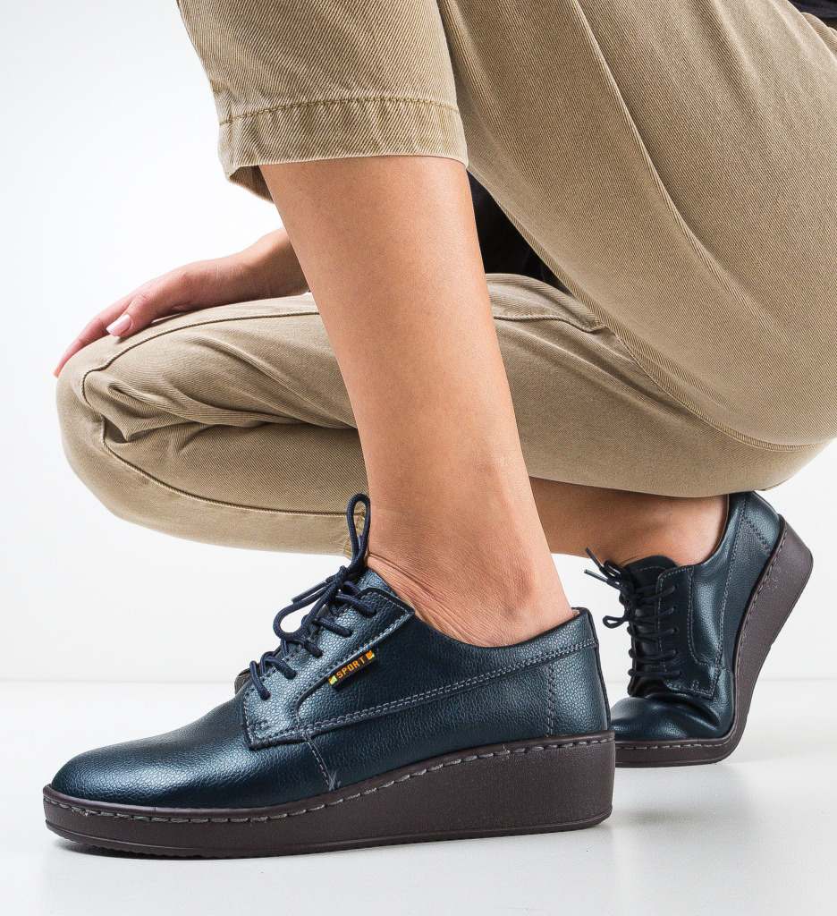 Pantofi casual guiro bleumarin