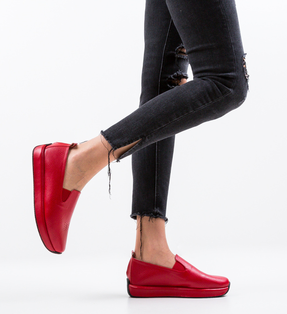 Pantofi casual malter rosii