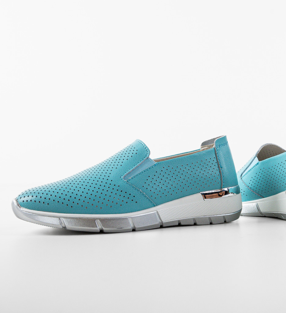Poze Pantofi Casual Pufine Turcoaz DePurtat