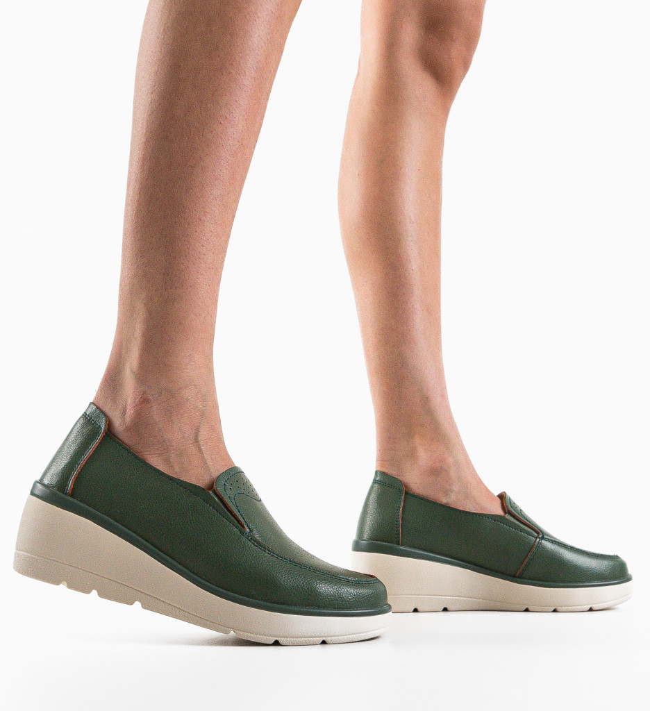 Poze Pantofi Casual Sanam Verzi DePurtat