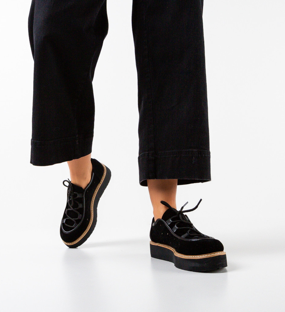 Pantofi casual traiv negri