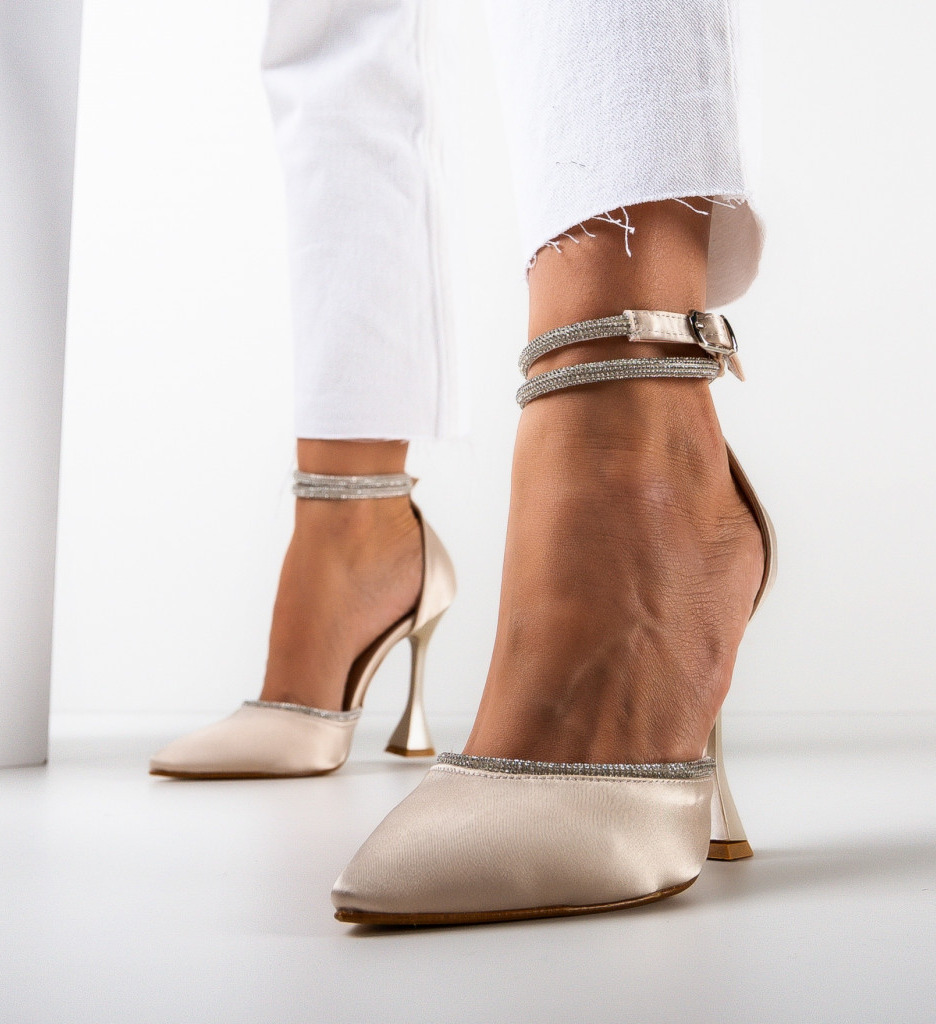 Pantofi dama bark bej