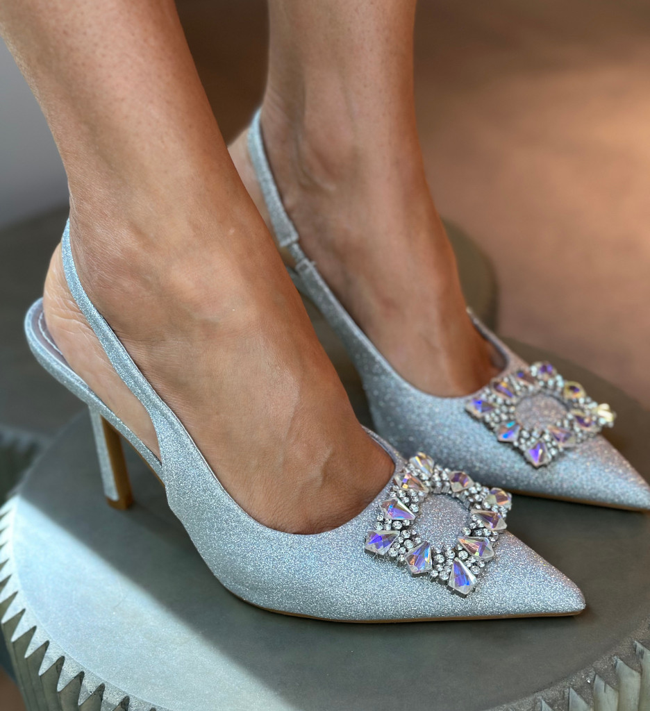 Pantofi dama Hed Argintii