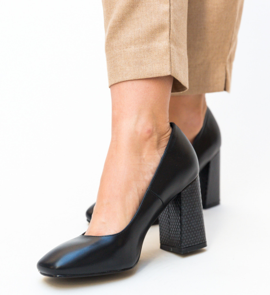 Pantofi Salt Negri