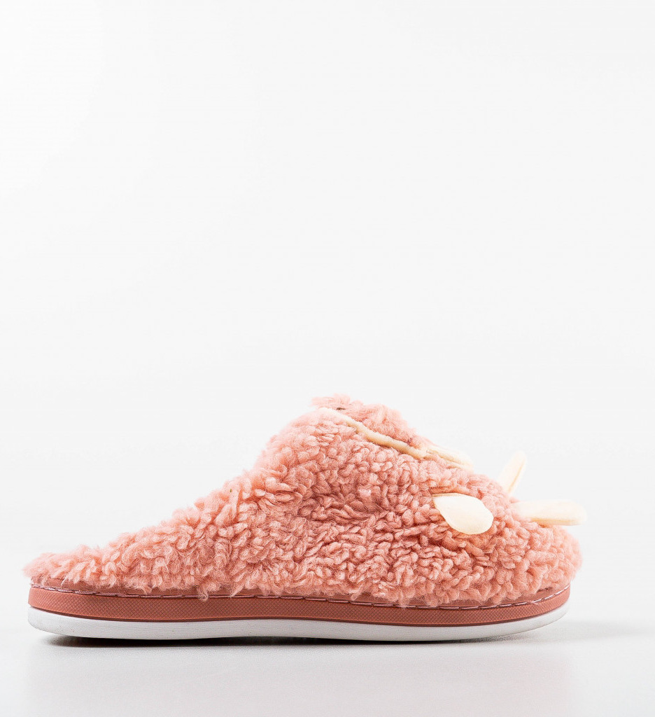 Papuci de casa Amina Roz - 3 | YEO