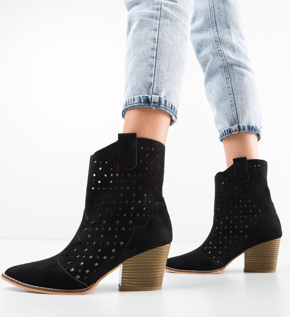 Botine Mustang Negre 2